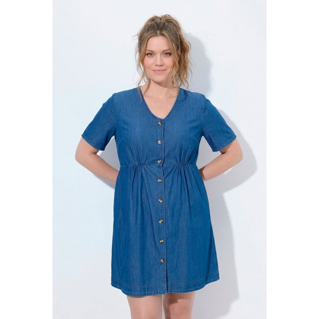 Robe en jean, coton bio bleu jean <span itemprop=