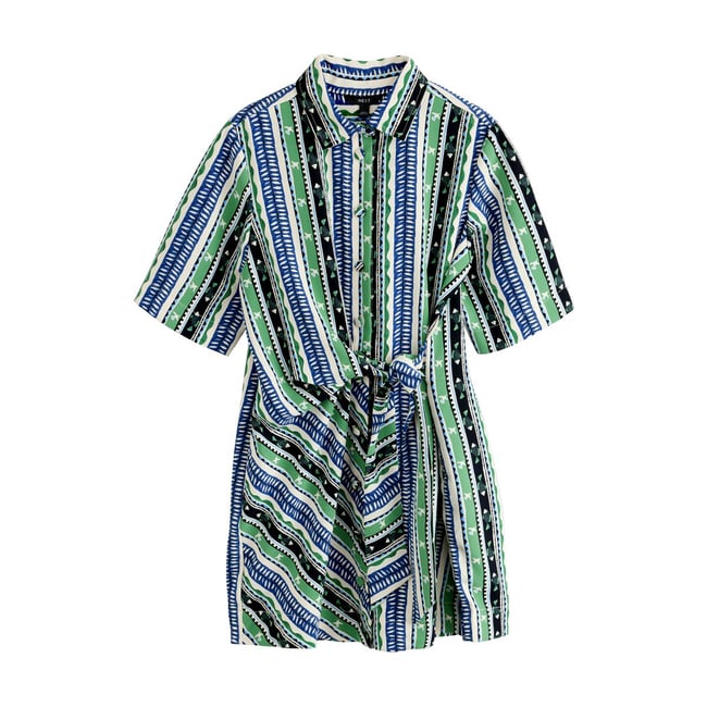 Robe chemise courte à manches longues - NEXT