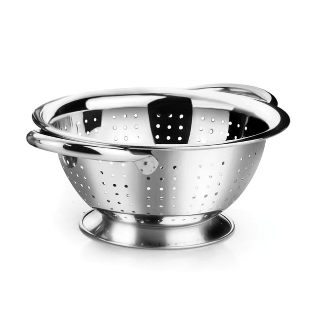 Passoire avec anses inox 24 cm argent / métallique <span itemprop=