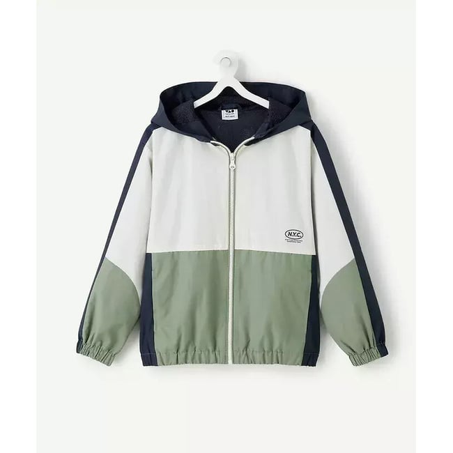 Giacca anti vento blu navy/ecrù/verde TAPE A L'OEIL