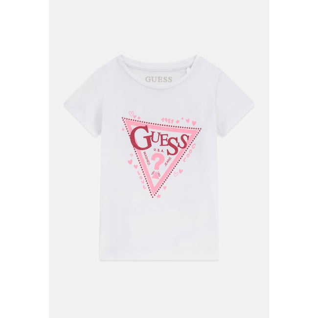 T-Shirt Avec Logo Triangle - GUESS KIDS