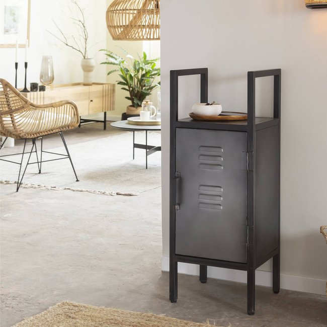 Petite colonne en métal  ABEL Couleur gris <span itemprop=