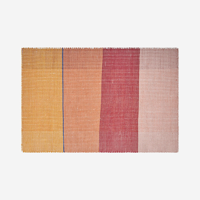 Tapis tissé CYBELE Couleur jaune, multicolore <span itemprop=