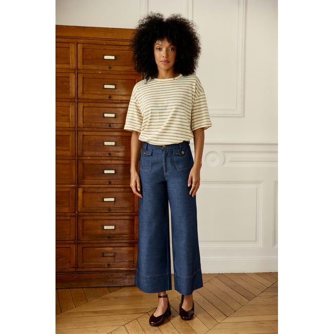 Pantalon large uni ATLANTO - LA PETITE ETOILE