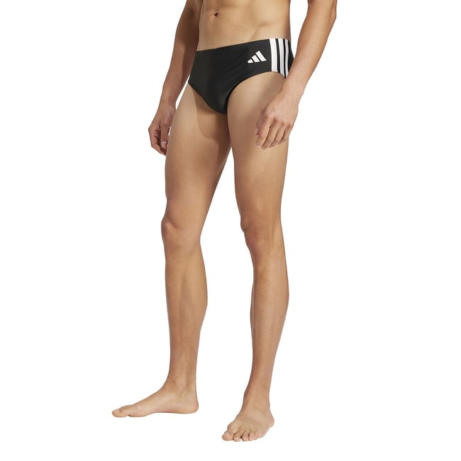 Slip de bain uni  noir <span itemprop=