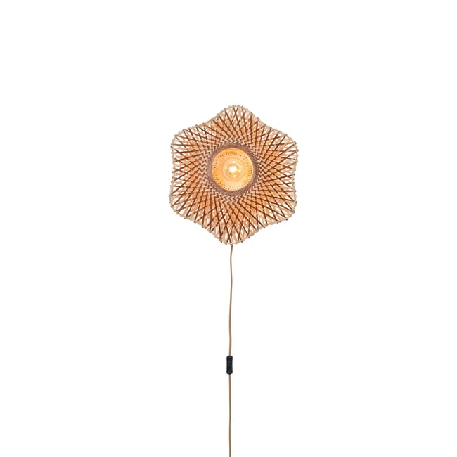 Lampe Murale Bambou MADURA Couleur naturel <span itemprop=