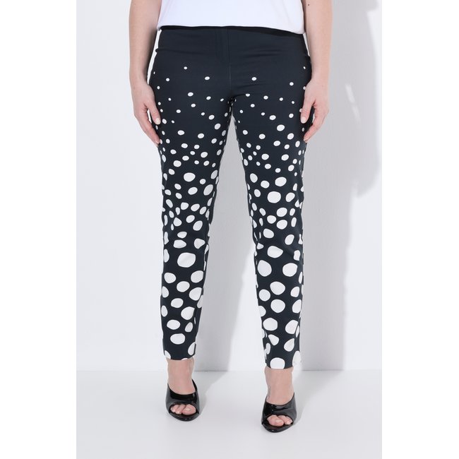 Pantalon à pois noir <span itemprop=