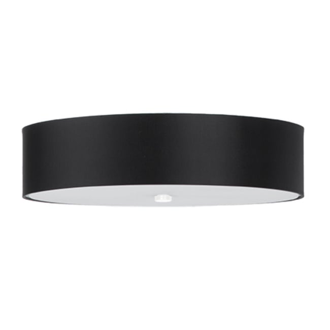 Plafonnier Tissu Noir E27 5 Skala 50 Couleur noir <span itemprop=