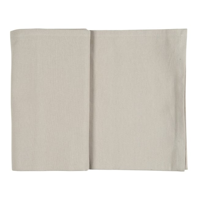Grande nappe coton beige <span itemprop=