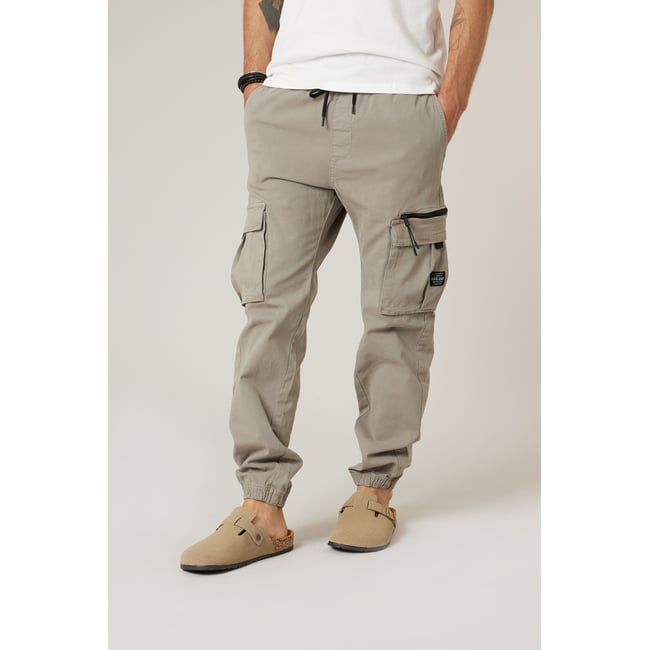 Pantalon cargo régular homme en coton stretch MONROE - DEELUXE