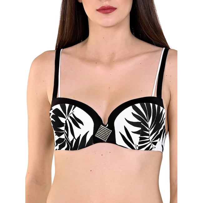 Haut maillot de bain préformé Ocean City noir noir <span itemprop=
