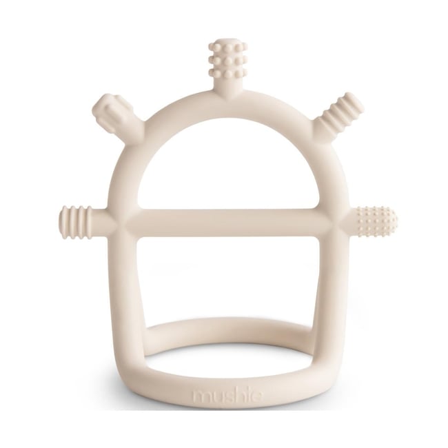 Jouet de dentition ecru <span itemprop=