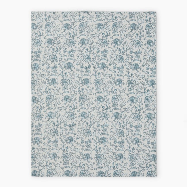 Torchon imprimé, 50x70, coton recycle algue <span itemprop=