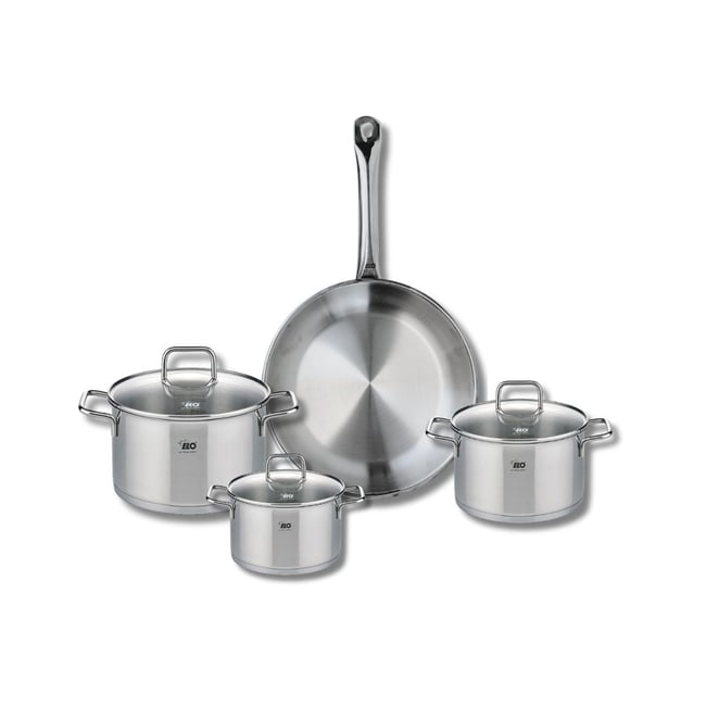 Batterie 1 poêle 28cm + 3 faitouts 14/16/20cm PROFI CITRIN inox <span itemprop=