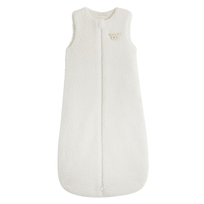 Gigoteuse d'hiver en sherpa ecru <span itemprop=