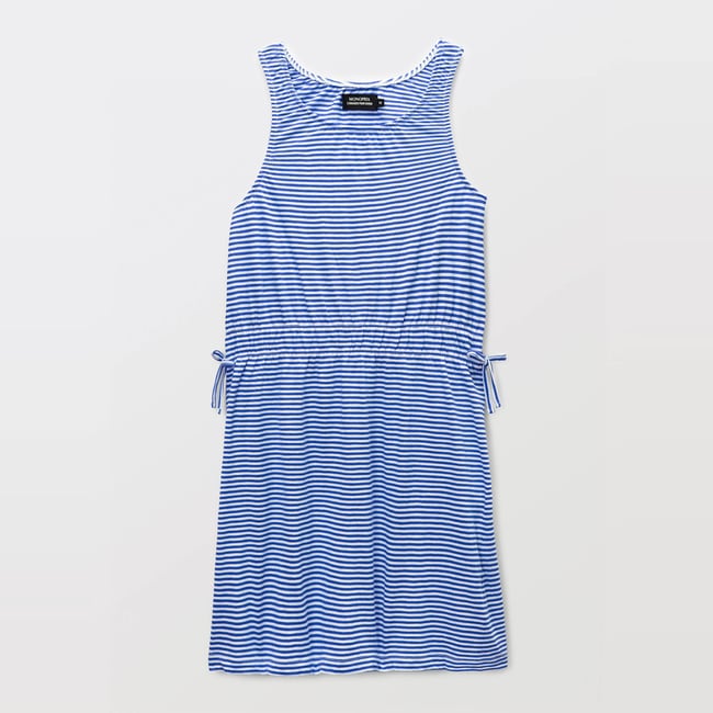 Robe à bretelles rayée en coton - MONOPRIX