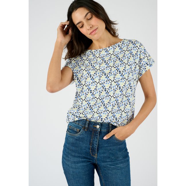 T-shirt flammé imprimé végétal - DAMART