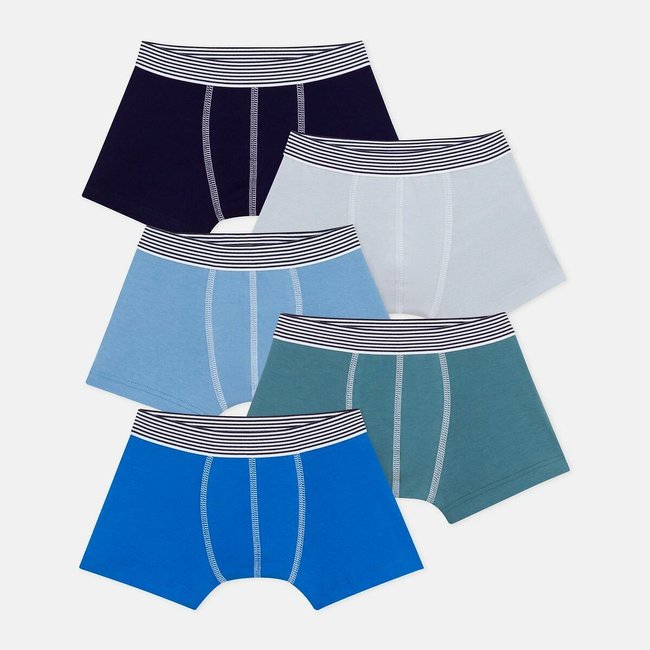 5er-Pack Boxerpants, Baumwolle blau <span itemprop=
