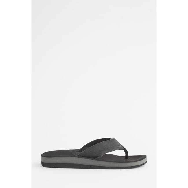 Tongs coupe classique noir <span itemprop=