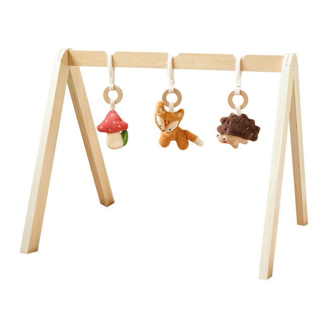 Portique d'éveil bébé FORET naturel <span itemprop=