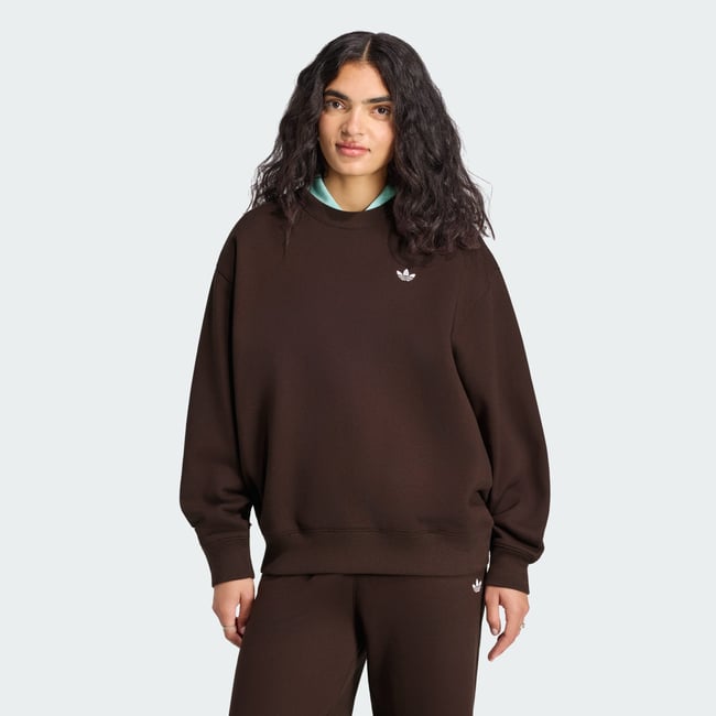 Sweat-Shirt Ras-Du-Cou Manches Longues Molleton Essentials aurora coffee <span itemprop=