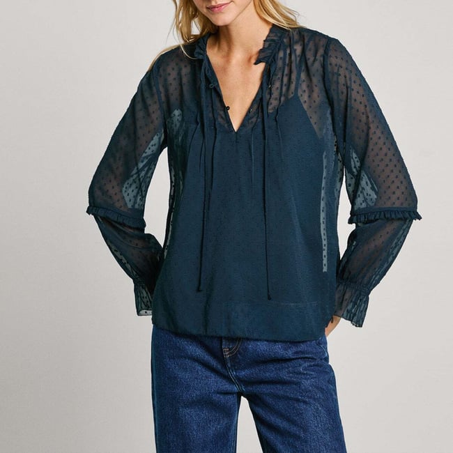 Blouse Semi-Transparente À Pois - PEPE JEANS
