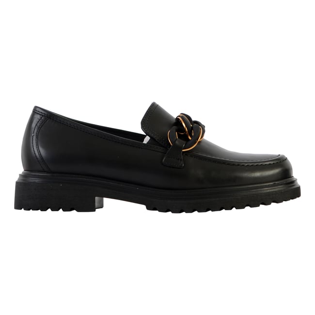 Derby Cuir Foulardcalf noir <span itemprop=