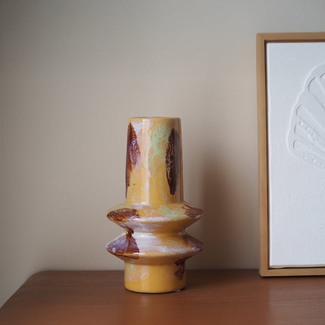 Vase - Céramique multicolore - MARINA Couleur multicolore <span itemprop=