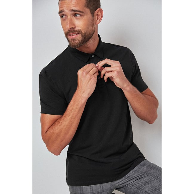 Polo Classique Manches Courtes noir <span itemprop=