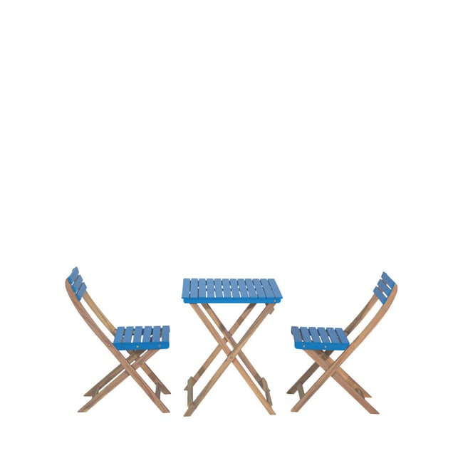 Ensemble table de jardin pliante bistrot et 2 chaises en bois- DANA - DRAWER