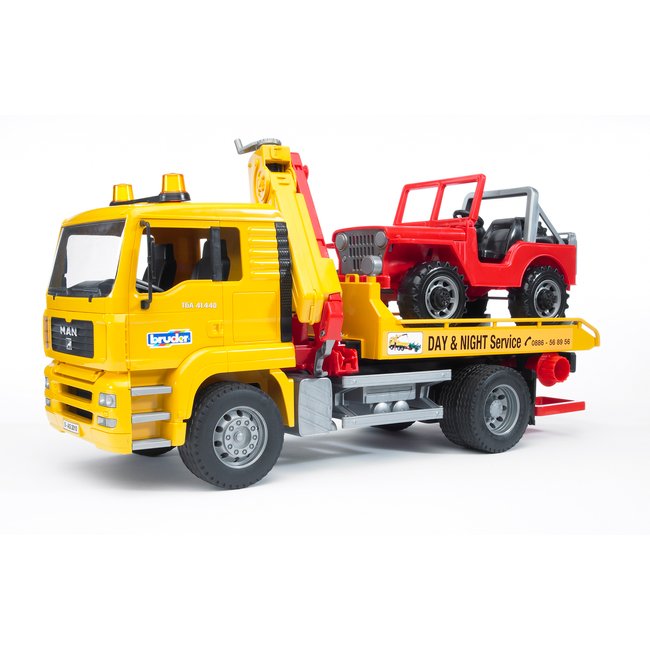 BRUDER - DÉPANNEUSE MACK GRANITE HEAVY AVEC LUMIÈRE ET SON #02831