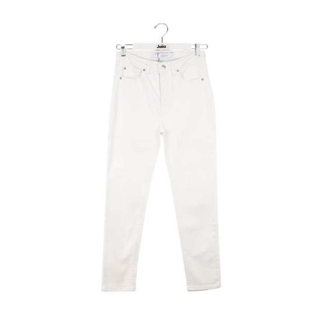 Jean slim en coton - Très Bon État blanc <span itemprop=
