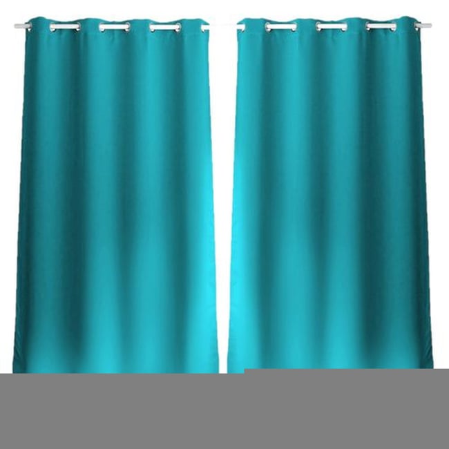 Lot de 2 rideaux uni à œillets BASIC - TOILINUX