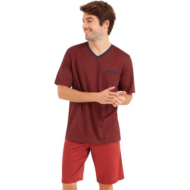 Pyjashort in katoen <span itemprop=