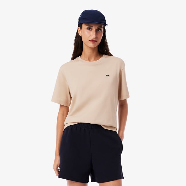 T-shirt relaxed fit coton doux beige-x6f <span itemprop=