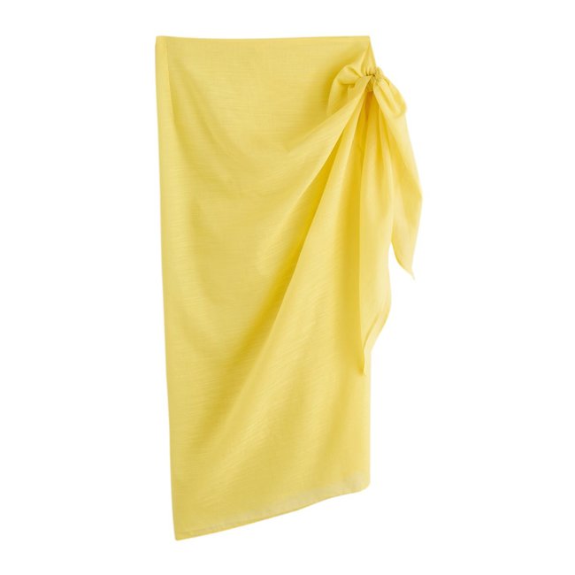 Tunique de plage jaune <span itemprop=
