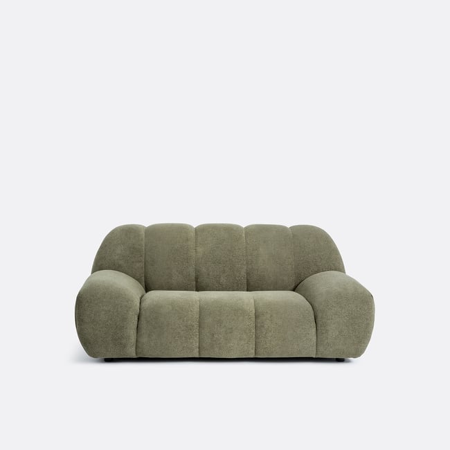 2-Sitzer-Sofa, Reliefstoff, Nuria - LA REDOUTE INTERIEURS