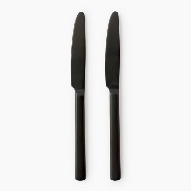 Lot de 2 - Couteaux, gamme amsterdam noir <span itemprop=