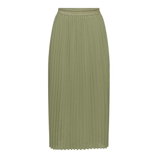 Jupe longue vert sauge <span itemprop=
