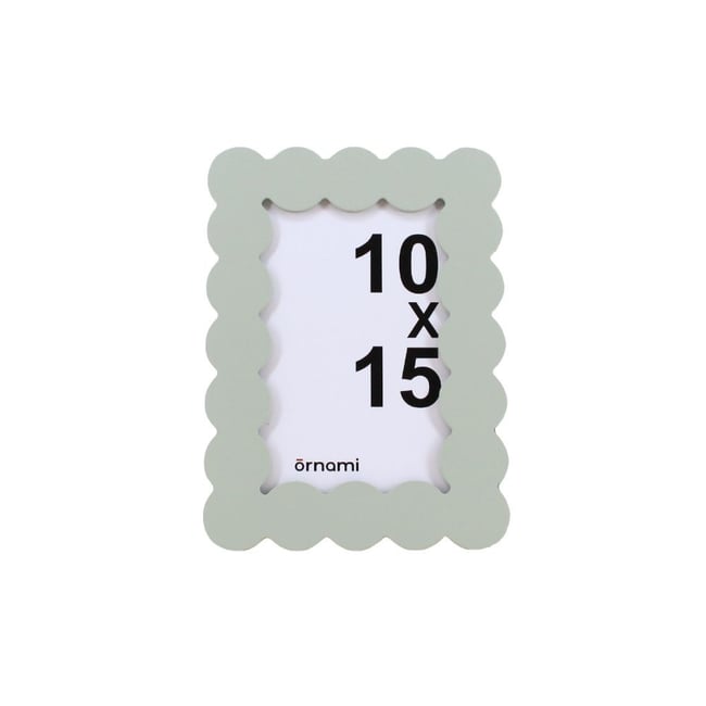 Cadre photo moulure design 10x15cm Couleur vert <span itemprop=