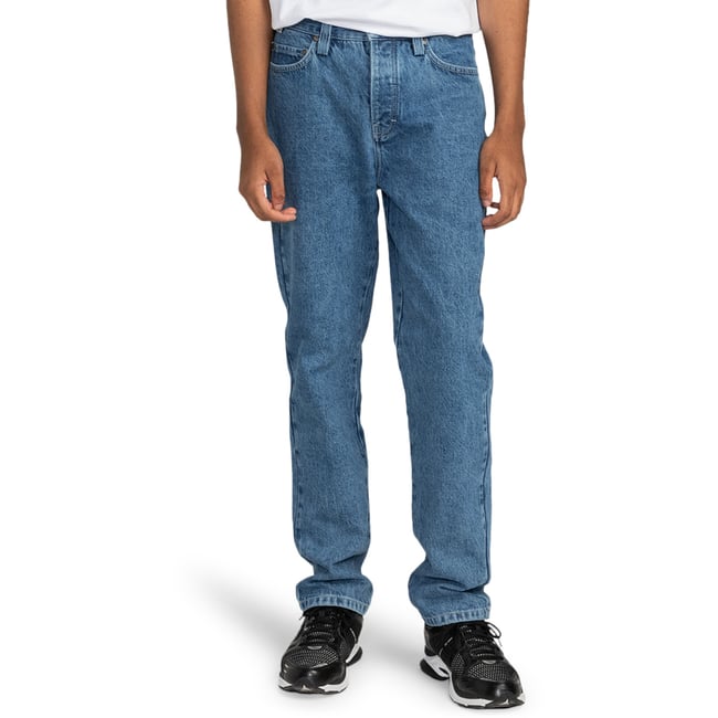 Jean fuselé REGULAR bleu mid used <span itemprop=
