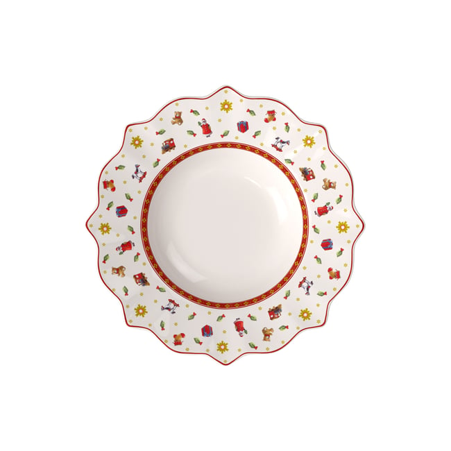 Assiette Creuse Blanche TOY'S DELIGHT Couleur rouge <span itemprop=