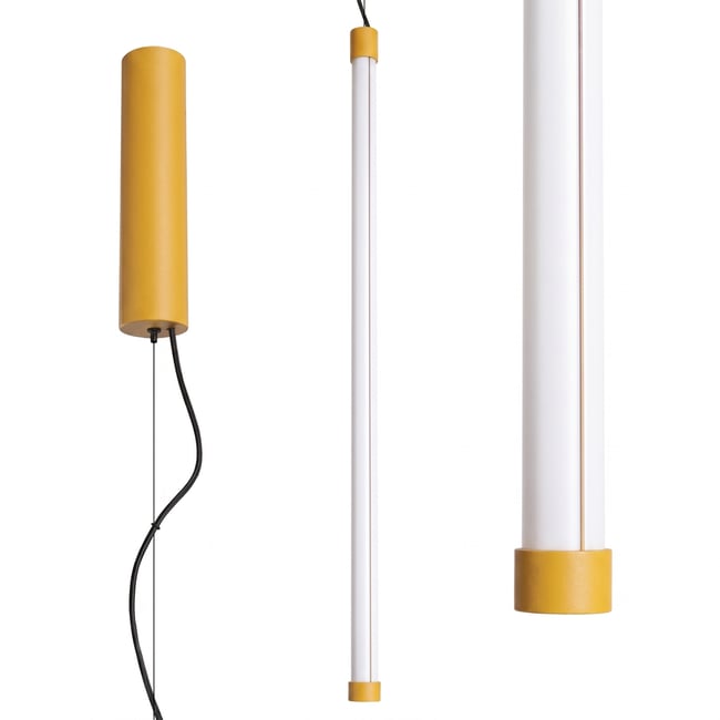 Suspension Acier Jaune LED 1 Trang Couleur jaune <span itemprop=
