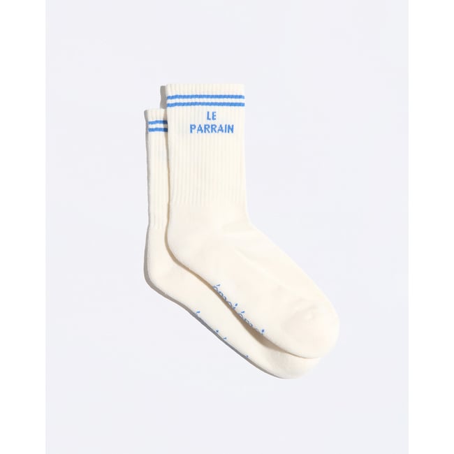 Chaussettes Le parrain beige crème <span itemprop=