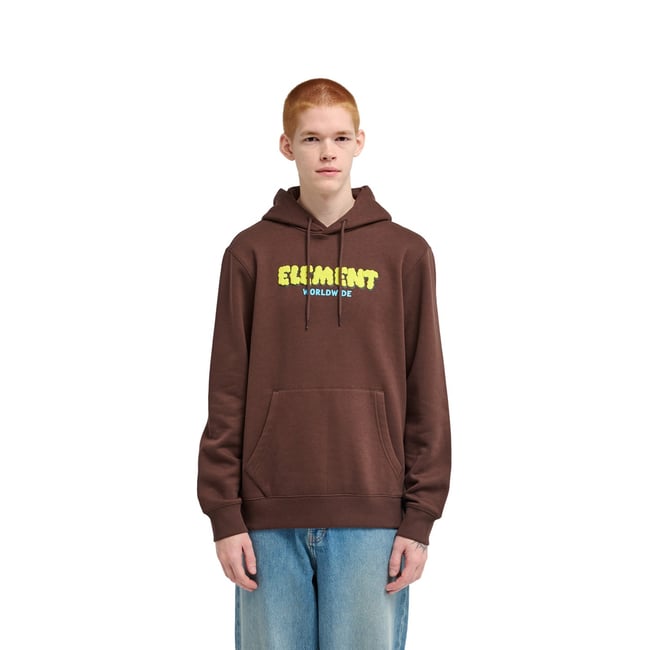 Sweat capuche FLUFF marron java <span itemprop=