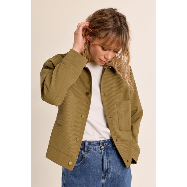 Veste matelassée, droite v002239 <span itemprop=