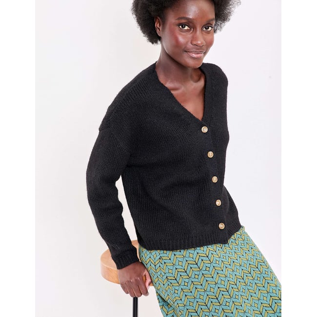 Gilet court femme uni APPACHE - LA FIANCÉE