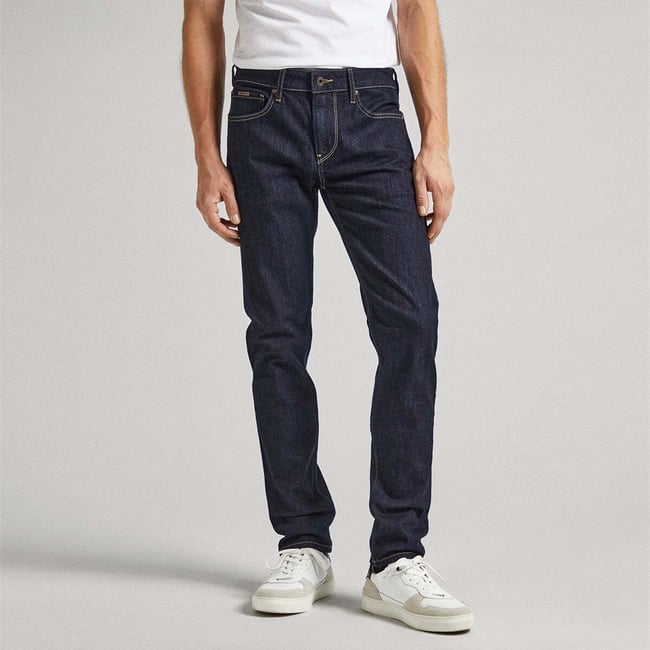 Jean Coupe Slim Taille Normale - Hatch rincer <span itemprop=