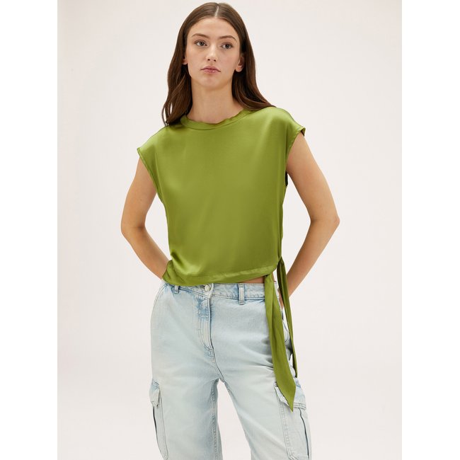 Blouse en satin avec nœud - MOTIVI