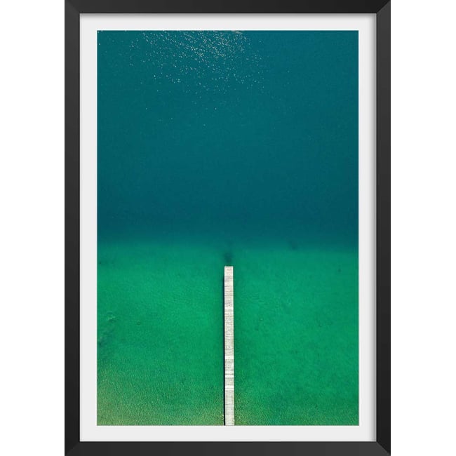 Affiche plage tropiques dans mon coeur - HEXOA